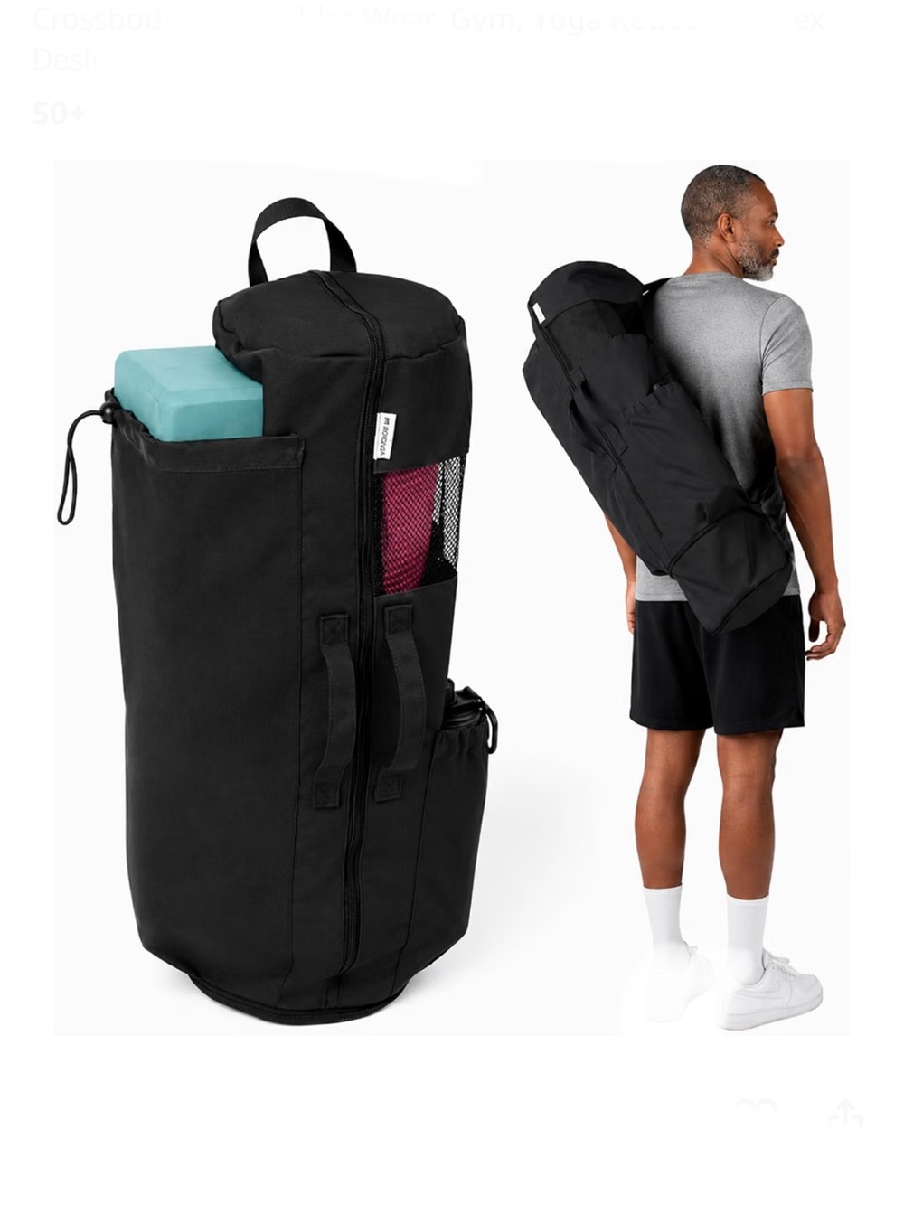 Magnilay Expandable Yoga Mat Bag with Adjustable Strap